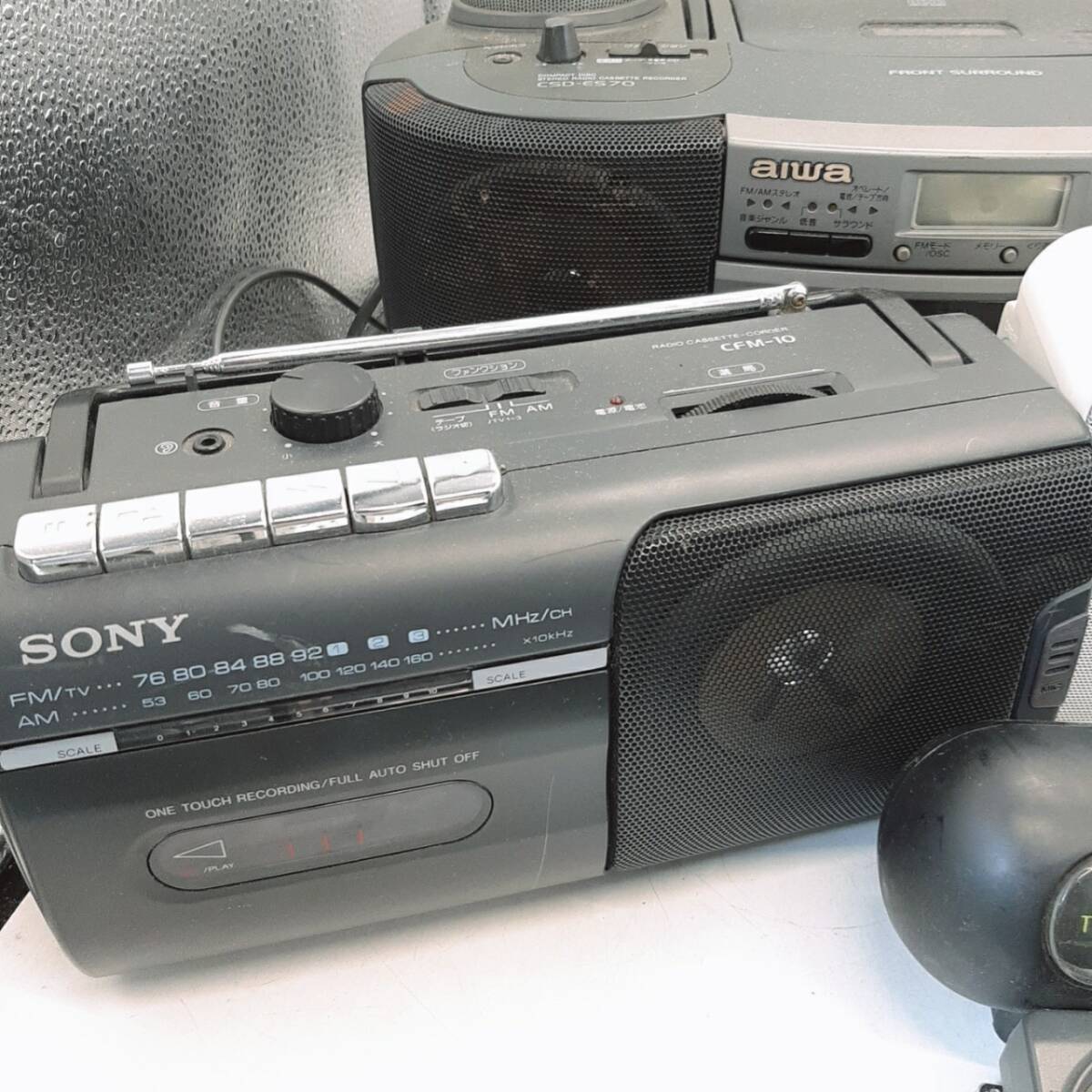 p238【1円～】 ラジオ ラジカセ まとめ SONY ソニー AIWA アイワ 他 動作未確認 現状品 _画像5