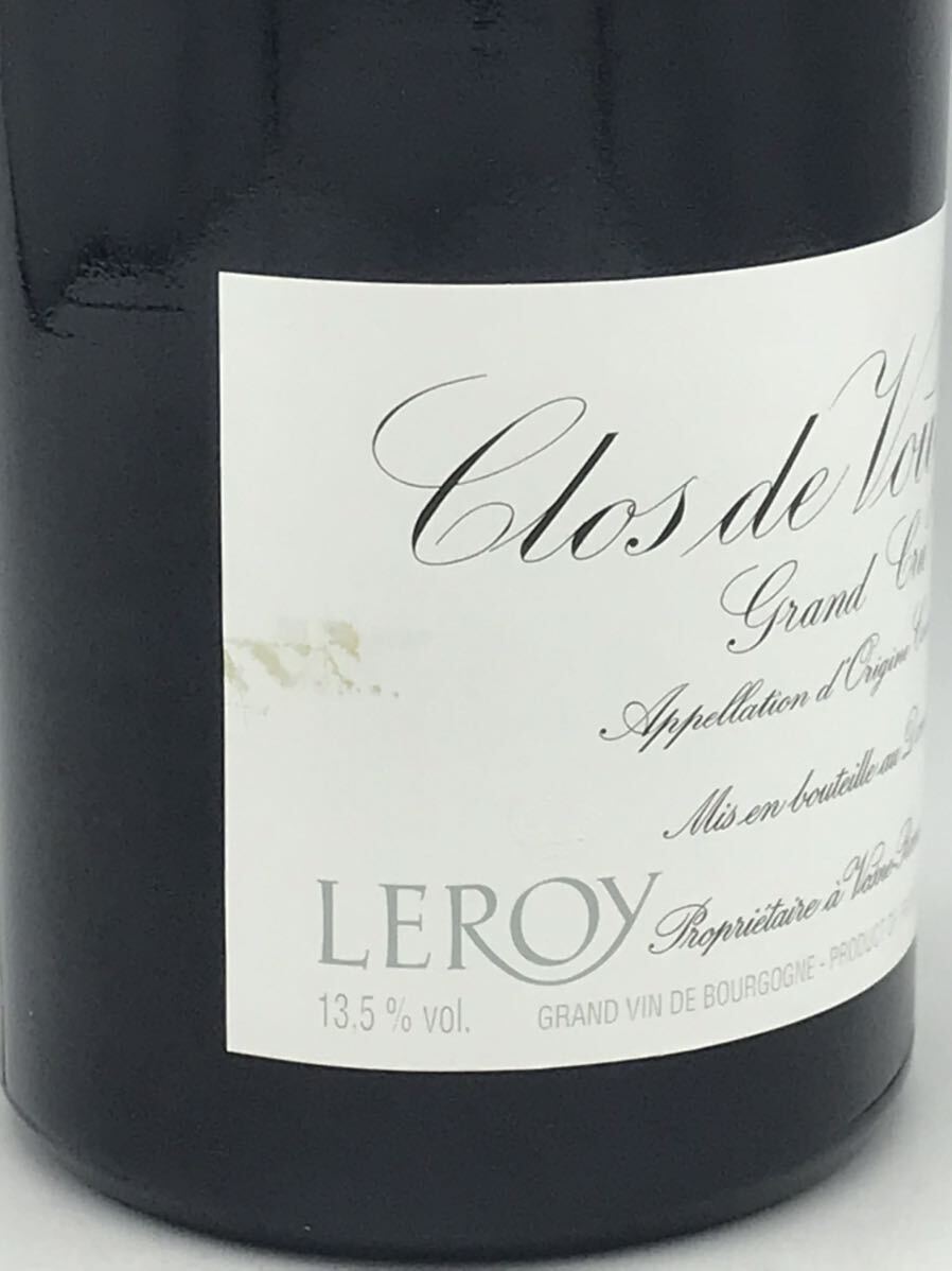 【未開栓】ドメーヌ ルロワ クロドヴージョ グランクリュ 2014 LEROY Clos de Vougeot クロ・ド・ヴージョ ワイン 750ml 14％ 汚れ◆55754_ラベル汚れ