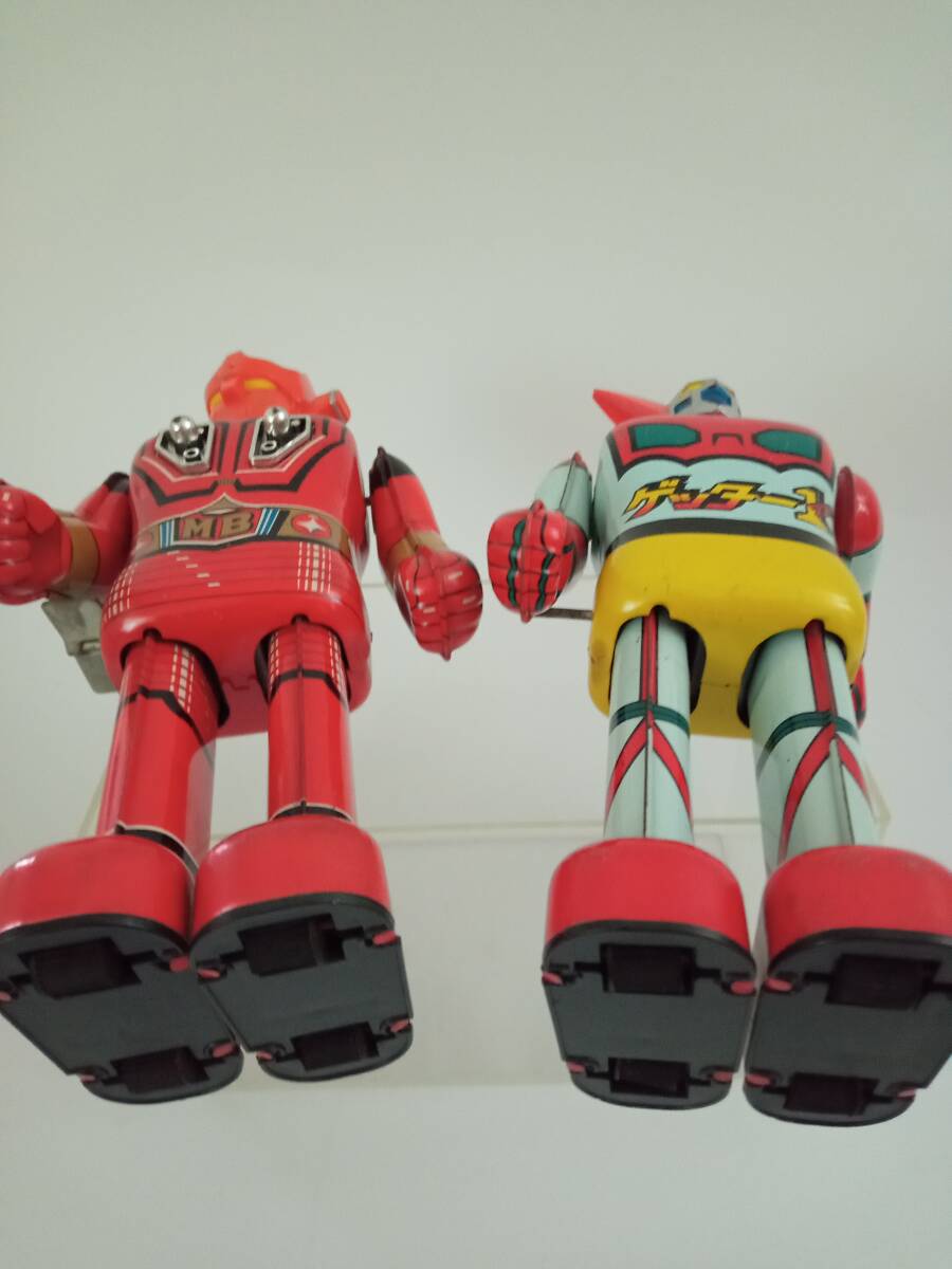 超希少　ゼンマイ歩行　マッハバロンとゲッター１　ポピー　１９７０年代　ブリキロボット_画像5