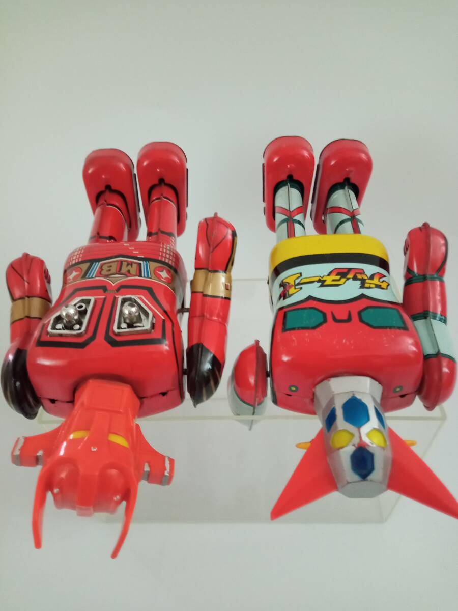 超希少　ゼンマイ歩行　マッハバロンとゲッター１　ポピー　１９７０年代　ブリキロボット_画像6