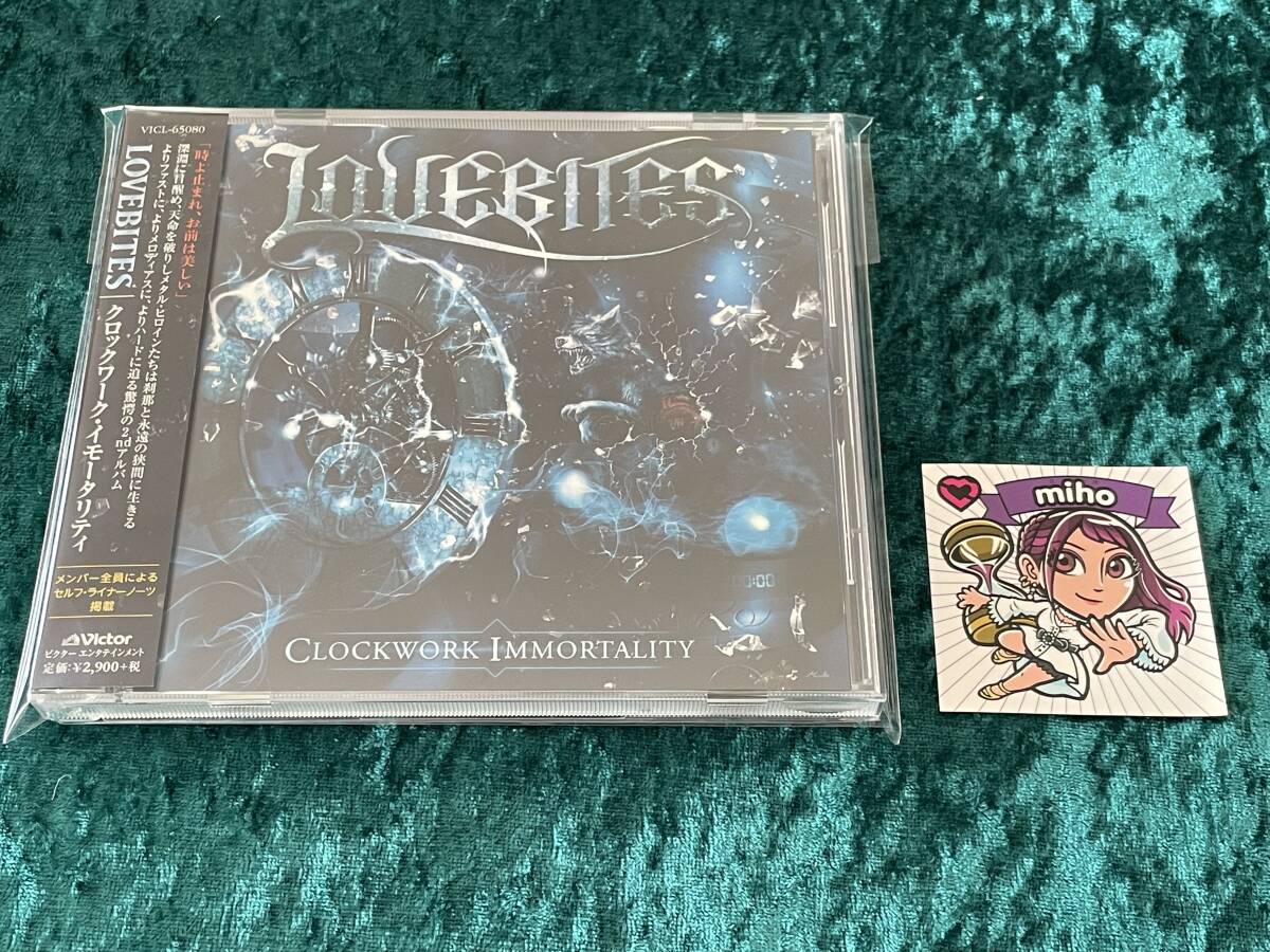 ★LOVEBITES★初回プレス分封入特製シール付(miho)★CLOCKWORK IMMORTALITY★帯付★CD★ラブバイツ★クロックワーク・イモータリティ★_画像1