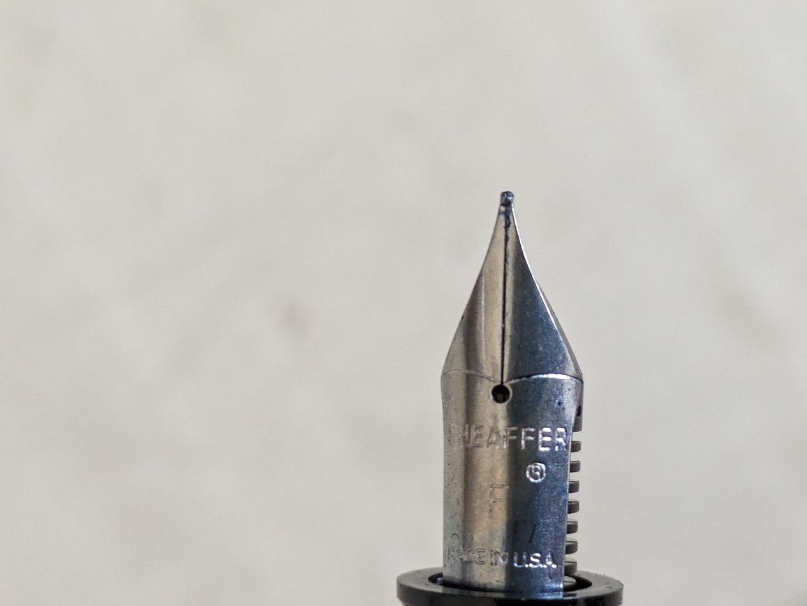 AKa7056◆隼◆SHEAFFER　シェーファー　MADE　IN　USA　万年筆　アンティーク　レトロ　旧家蔵出骨董初だし_画像6