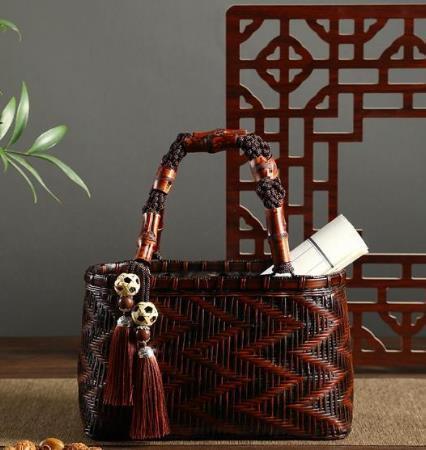  Celeb . thing * basket storage basket stylish bamboo . braided taking . in stock hand handmade tote bag basket nature. superior article flower fire kimono basket 