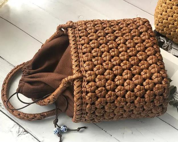  new arrival * finest quality quality * worker handmade superior article .. braided basket bag hand-knitted . bag basket cane basket 