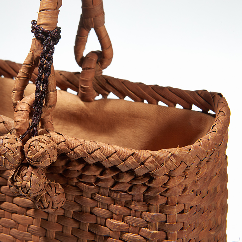  beautiful goods * worker. handmade hand-knitted mountain ... bag basket cane basket limitation * mountain .. high class basket bag 