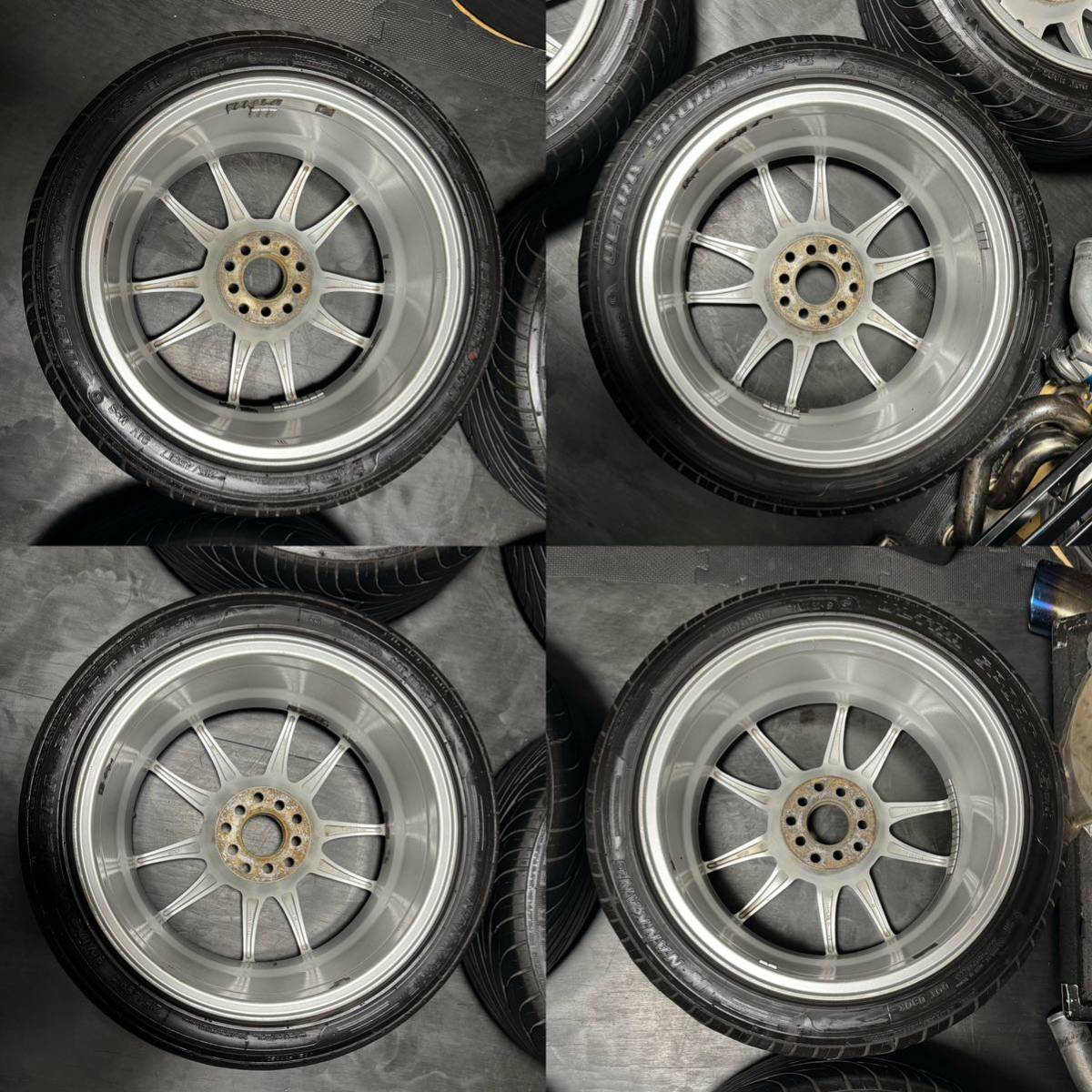 希少 MOTEC NITRO 17インチ 7.5J＋35 PCD100 112 5穴マルチ NANKANG 215/45R17 2021年製 WTCC 軽量 ワーゲン ゴルフ アウディ A4 86 BRZ_画像8