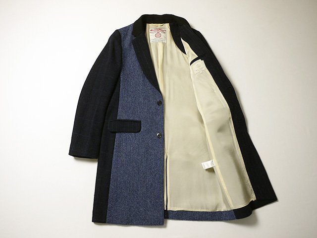 UNITED ARROWS ユナイテッドアローズ BEAUTY＆YOUTH Harris Tweed ハリスツイード ツイードコート チェスターコート Mサイズの画像4