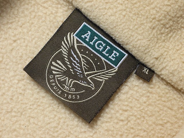 AIGLE　エーグル　ハーフジップ　プルオーバー　フリースジャケット　正規品　XLサイズ　パイルジャケット　アウトドア　_画像2