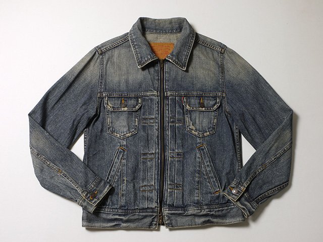 Levi's　リーバイス　デニムジャケット　正規品　70602-00　ユーズド加工　トラッカージャケット　Sサイズ　ジージャン　フルジップ_画像1