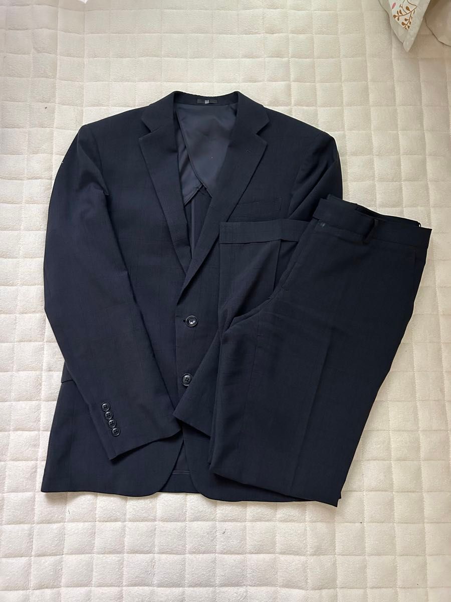 SUIT SELECT スーツセレクト ツーピース　ビジネススーツ　Mサイズ　A5 スーツ  ネイビー　4S 