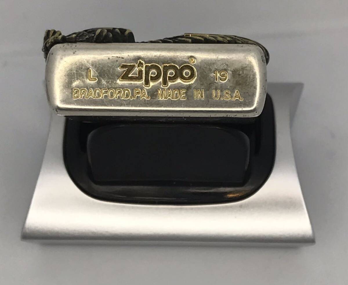 ジッポーライターzippo(56)2019年12月　ハーレーダビットソン　ハーレーダビットソン本革ウエストポーチのセット　1円スタート_画像6