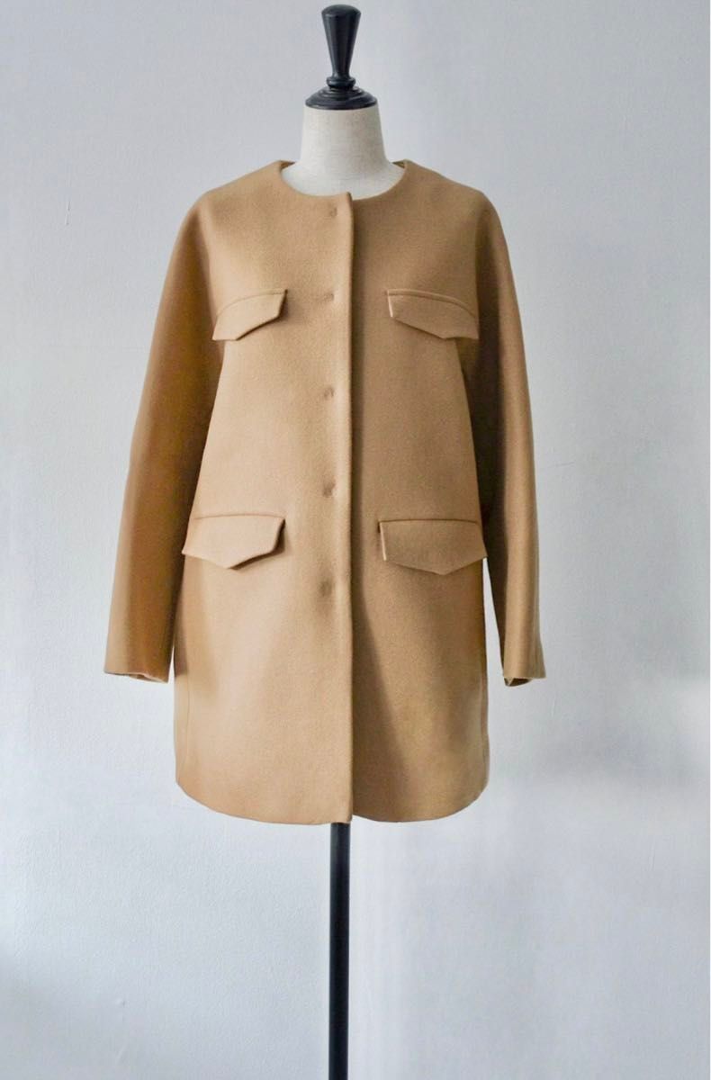 Sheller シェリエ ノーカラーコート 新品|Yahoo!フリマ(旧 Sheller シェリエ ノーカラーコート 新品|Yahoo!フリマ(旧
