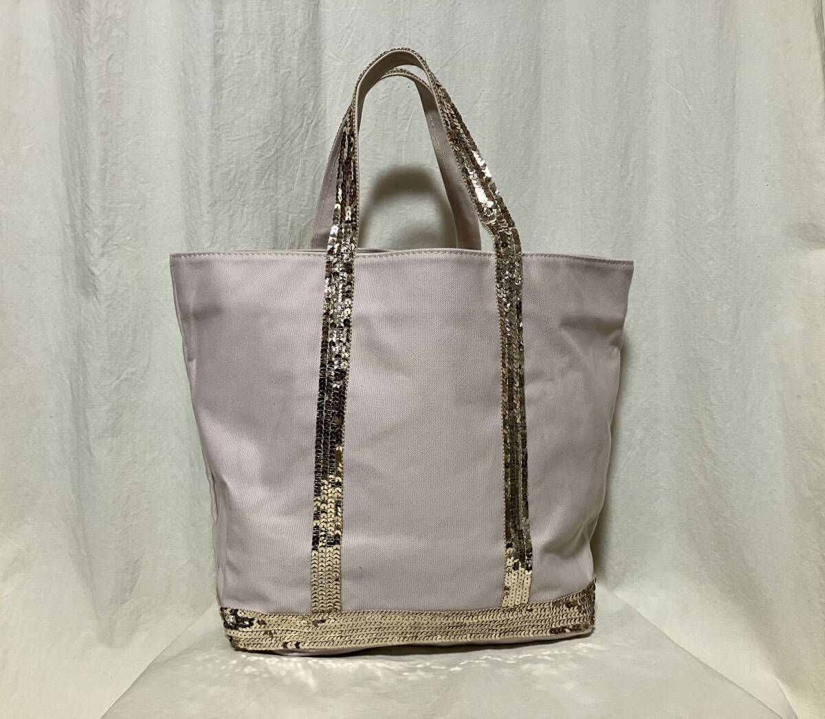 vanessabruno Vanessa Bruno tote bag / bag spangled / cotton light small legume series secondhand goods France made 