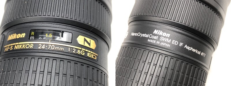 0301-006S⑨5774　カメラレンズ NIKON AF-S NIKKOR 24-70mm F2.8 G ED / HB-40 レンズフード 美品 一眼レフカメラ_画像7