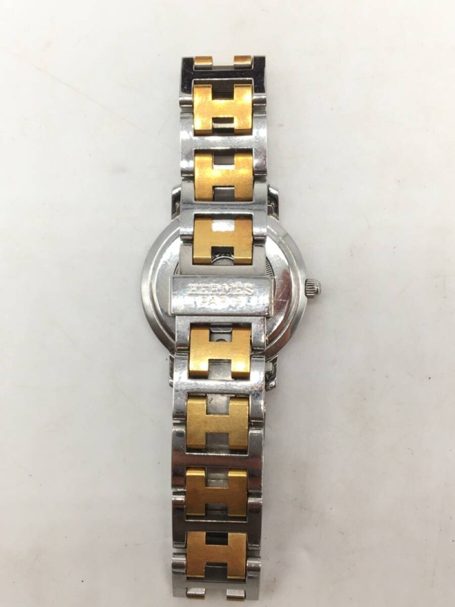 0304-501M⑳23357 RP 腕時計　HERMES　エルメス　クリッパー　レディース　デイト　クォーツ　文字盤　_画像7