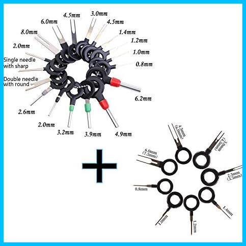 ★26点セット★ コネクターピン抜き 端子除去ツール カプラー コネクター 配線 端子 外し 抜き 26種類 工具_画像3