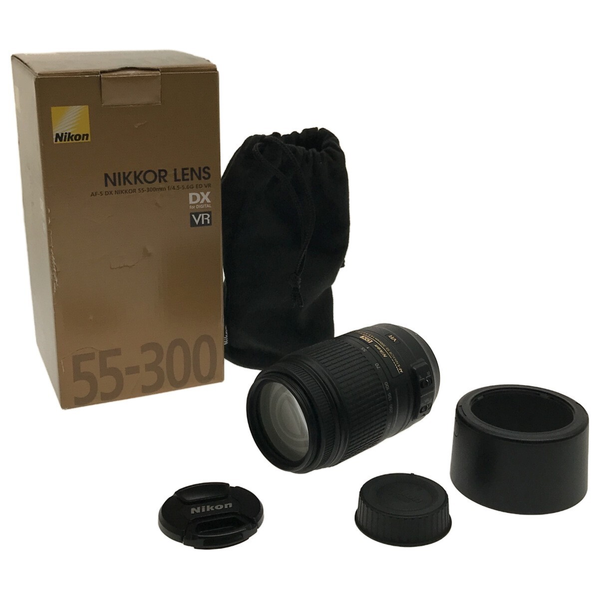 【極美品】Nikon DX AF-S NIKKOR 55-300mm F4.5-5.6 G ED VR 一眼カメラ用レンズ オートフォーカス 手振れ補正 元箱 説明書付 現状 C3951_画像1