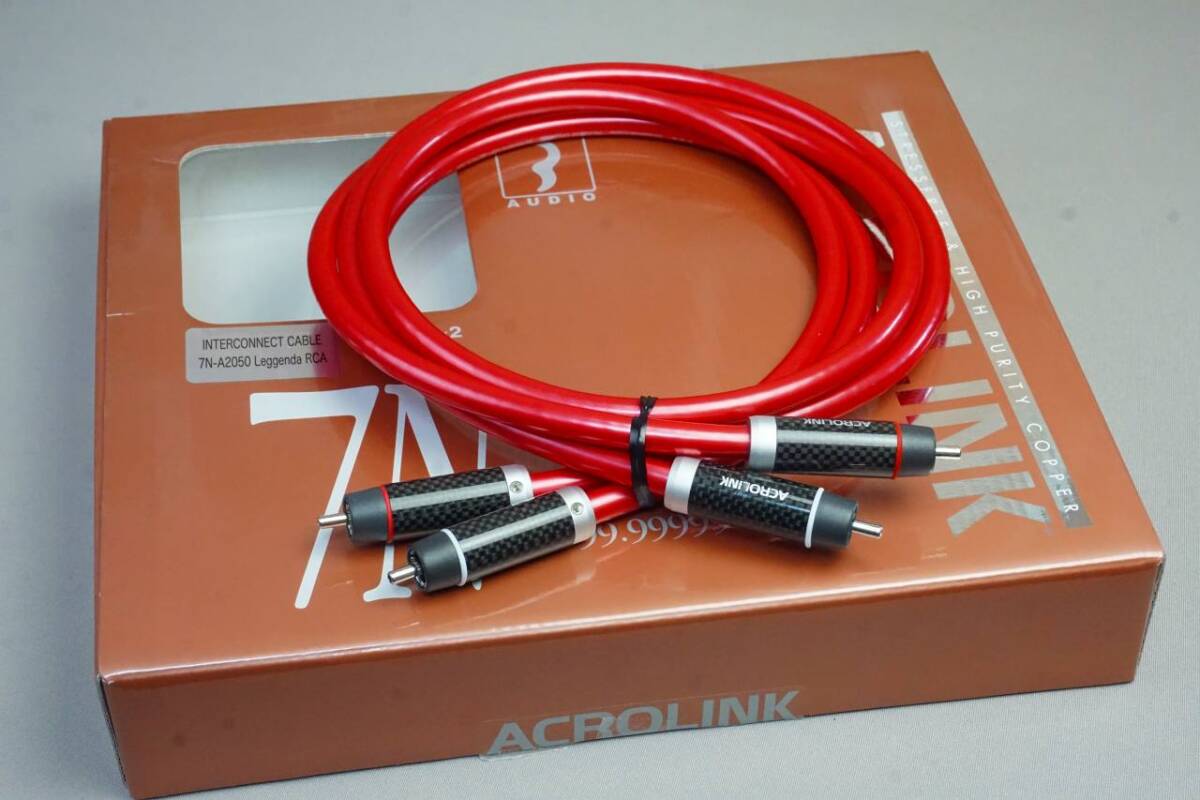 ACROLINK アクロリンク 7N-A2050 Leggenda RCAケーブル 7N導体 元箱装備 美品_画像1