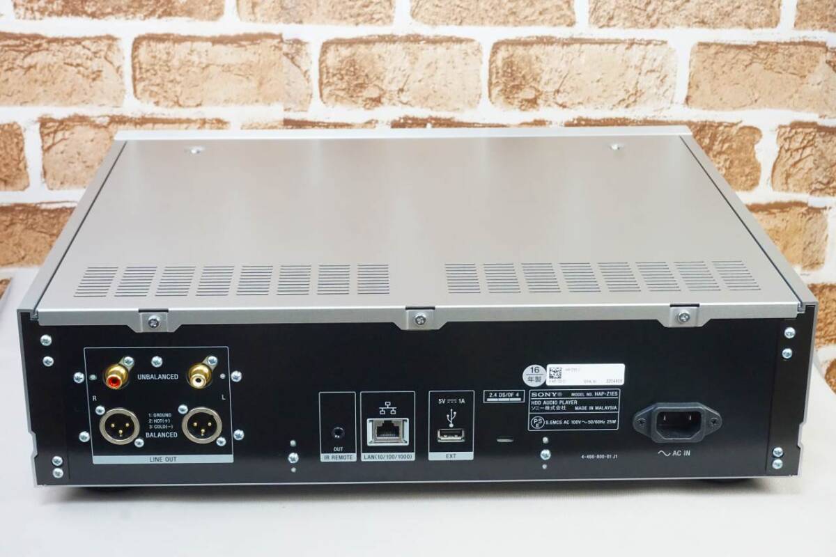 SONY ソニー HAP-Z1ES ハイレゾ音源対応 HDDオーディオプレーヤー 元箱装備 美品の画像7