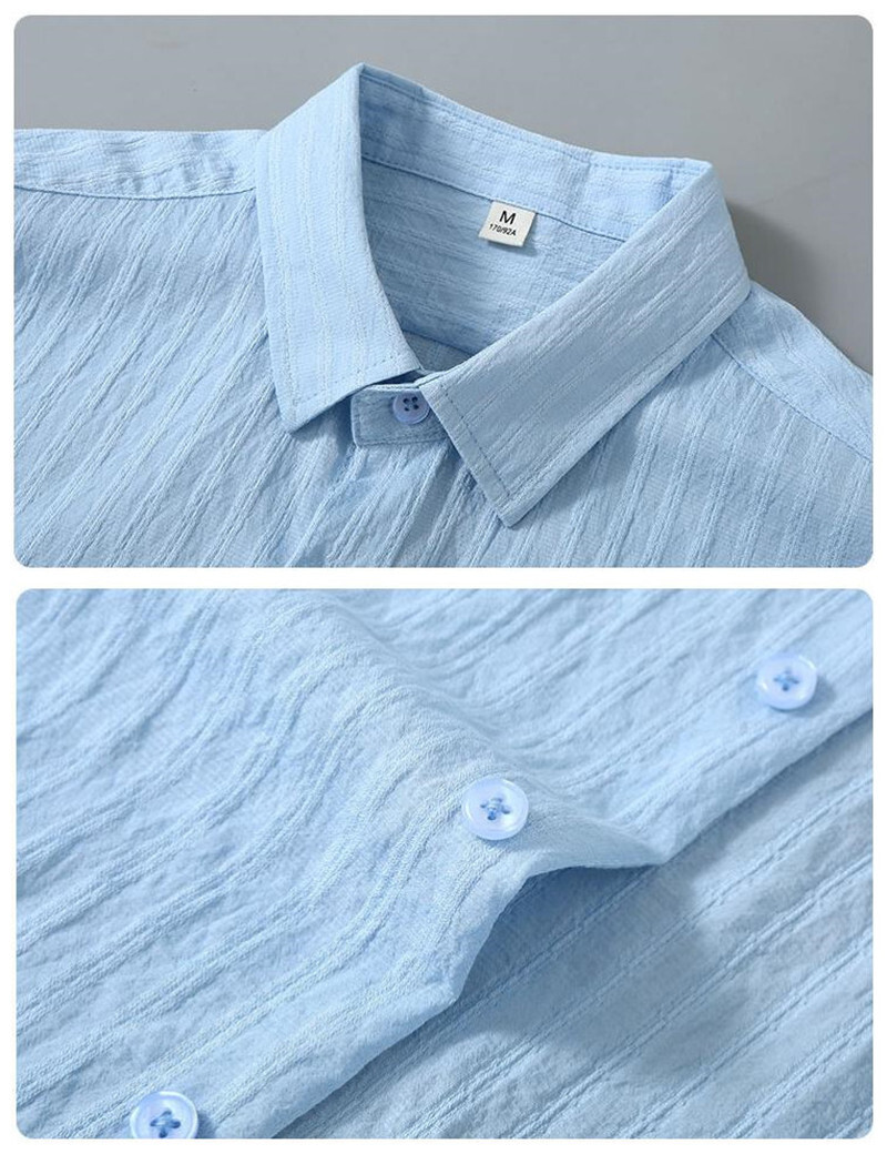 半袖シャツ　夏薄めシャツ　涼しい　新品*メンズ カジュアルシャツ　開襟シャツ　トップス【新1505】グリーン　2XL_画像3