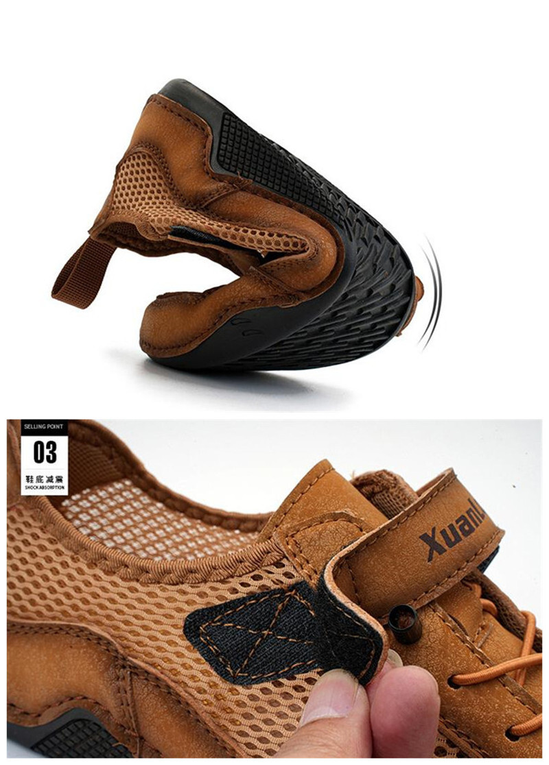  уличные сандалии спортивные туфли весна лето новый товар * мужской туфли без застежки обувь для вождения casual [80331] Brown 28.5cm
