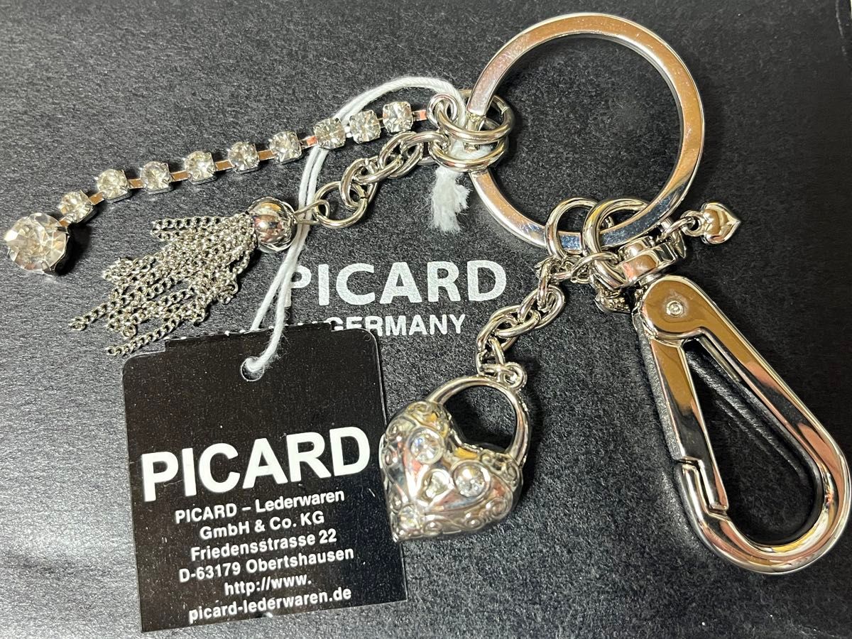 【未使用】PICARD GERMANY ピカード ハートチャーム キーホルダー キーリング バッグチャーム