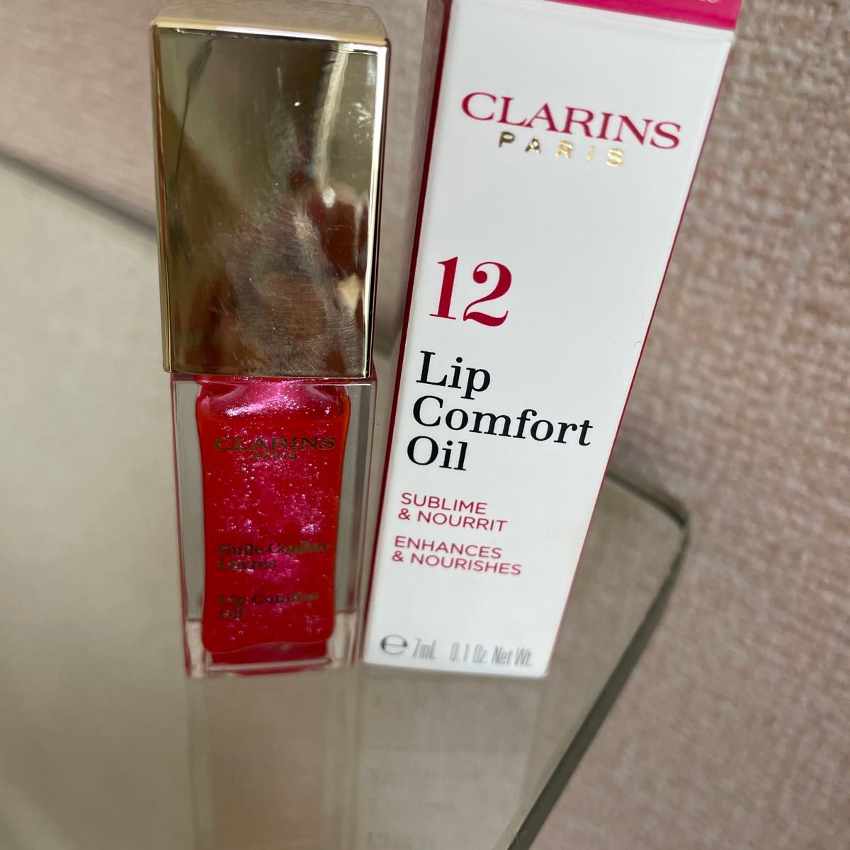 【限定色!!】 CLARINS クラランス コンフォート リップオイル 12 キャンディグラム 7ml フランス製