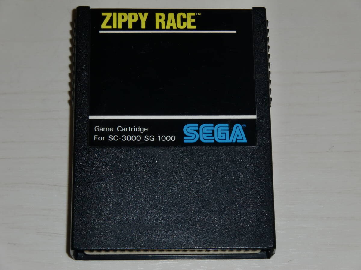[SC-3000orSG-1000 version ] Zippy race (ZIPPY RACE) cassette only Sega made SC-3000orSG-1000 exclusive use * attention * the first period production Rod version soft only defect have 