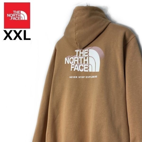 1円～!売切!【正規新品】THE NORTH FACE BOX NSE PULLOVER HOODIE パーカー グラフィック 2023最新 US限定 男女兼用 保温(XXL)茶 181130-30_画像2