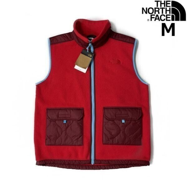 1円～!売切!【正規新品】THE NORTH FACE◆ROYAL ARCH VEST フリース ベスト キルティング US限定 肉厚 アウトドア(M)赤 181024-60_画像3