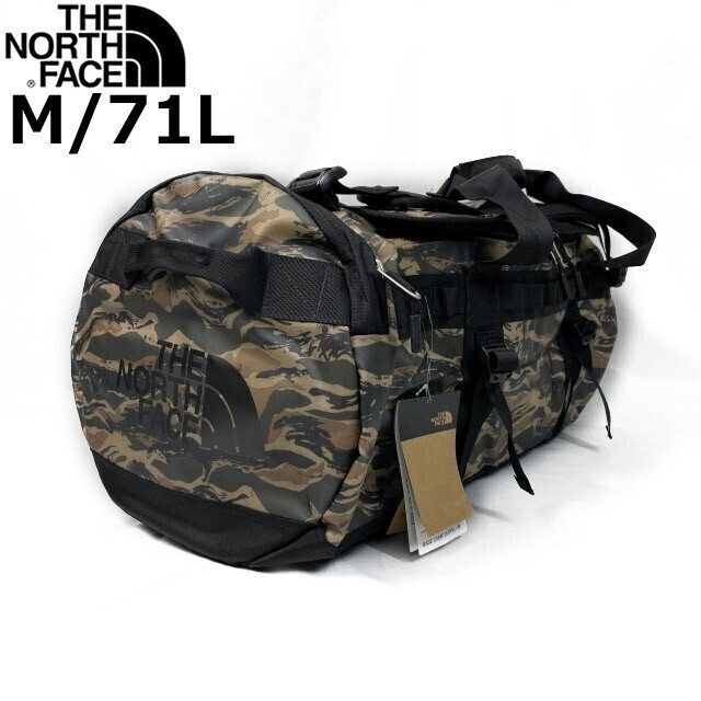 1円～!売切!【正規新品】THE NORTH FACE◆BASE CAMP DUFFEL ボストンバック リュック バックパック US限定 旅行(M/71L)緑 迷彩 180626-65_画像1