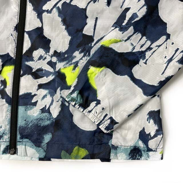 1円～!売切!【正規新品】THE NORTH FACE◆PRINTED CYCLONE JACKET 3 ウインドパーカー US限定 ロゴ刺繍 軽量 撥水(L)紺 総柄 180915-5_画像5