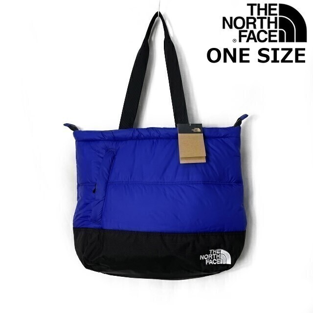 1円～!売切!【正規新品】THE NORTH FACE◆NUPTSE TOTE トートバッグ US限定 ヌプシ 耐久性 大容量 男女兼用(OS/21L)青 黒 180626-50_画像3