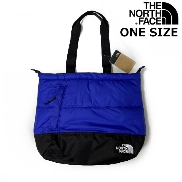 1円～!売切!【正規新品】THE NORTH FACE◆NUPTSE TOTE トートバッグ US限定 ヌプシ 耐久性 大容量 男女兼用(OS/21L)青 黒 180626-50_画像2