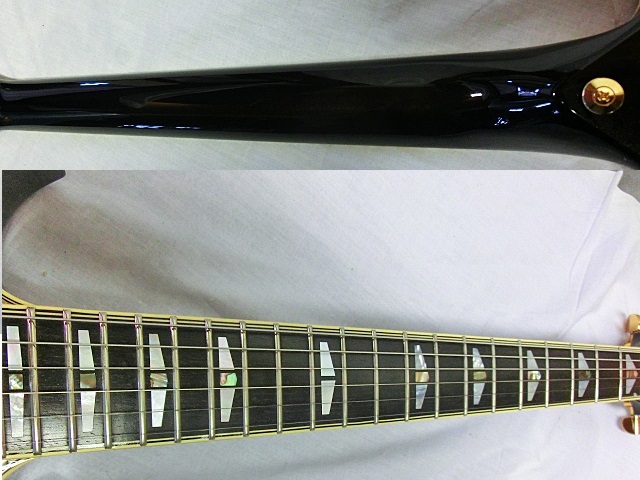 3　エレキギター　YAMAHA ヤマハ SG3000 CUSTOM　Black Metallic　ブラック　メタリック　ケース付_画像4