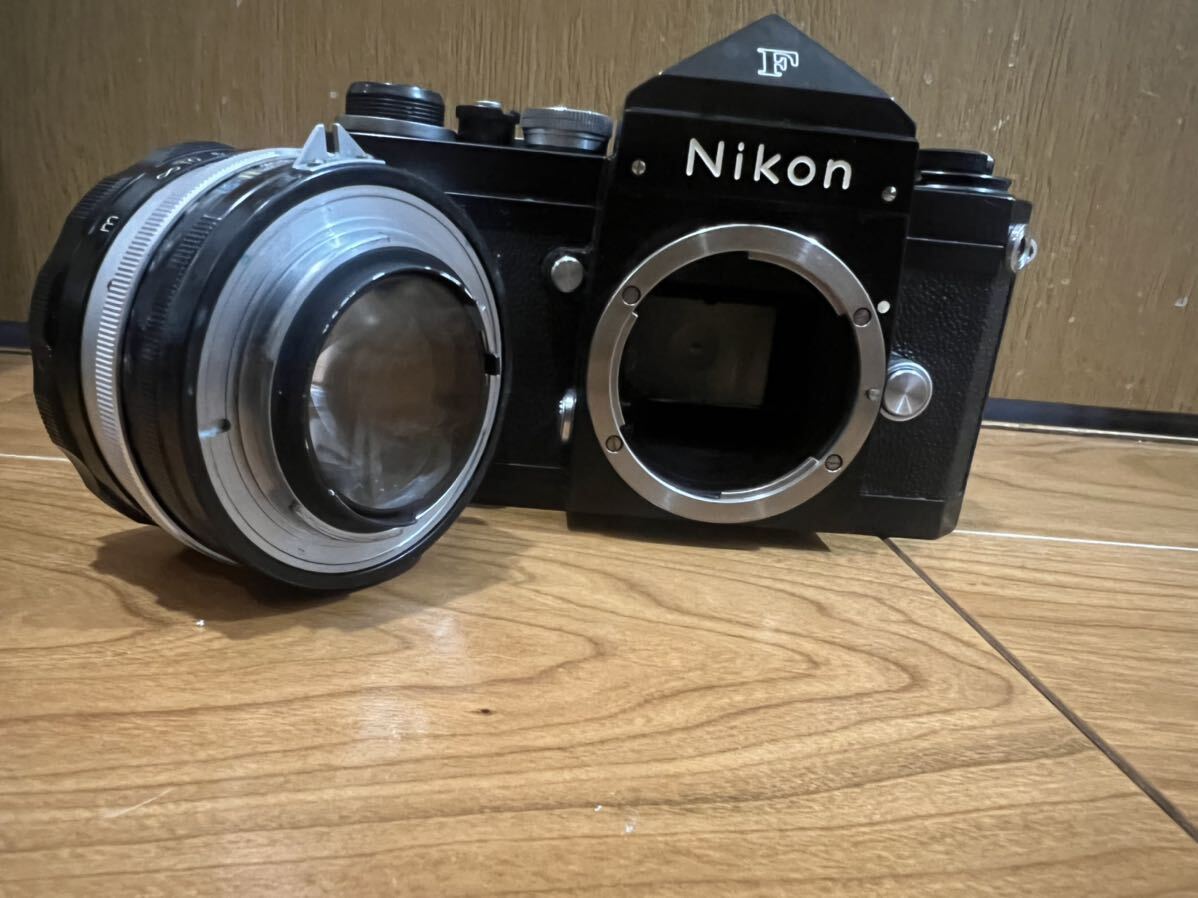 Nikon F アイレベル/NIKKOR-S Auto 1:1.4 50mm 一眼レフカメラ ジャンク 中古_画像9