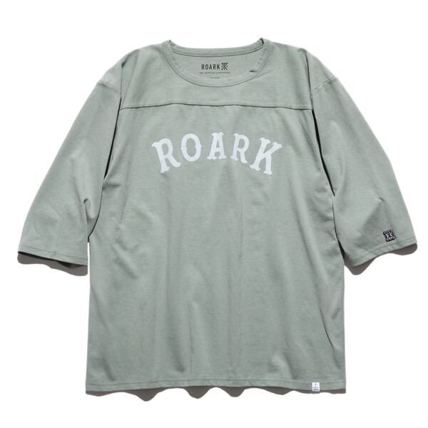 ROARK REVIVAL(ロアークリバイバル)『MEDIEVAL LOGO 3/4 SLEEVE TEE』SLATE BLUE L