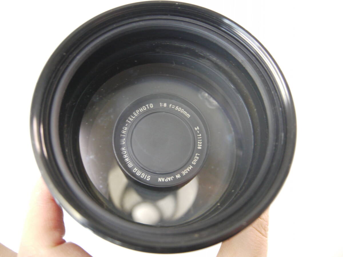 966 SIGMA MIRROR ULTRA-TELEPHOTO 1:8 f=500mm シグマ ミラー ウルトラテレフォトレンズ カメラレンズ 現状品_画像8