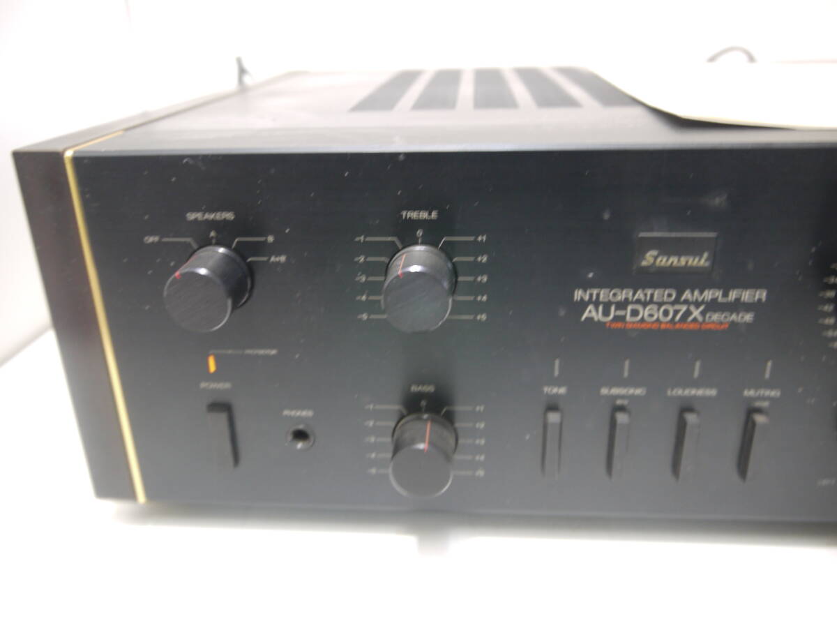 135 Sansui AU-D607X DECADE サンスイ プリメインアンプ 取説付 アンプ オーディオ機器 音響機器_画像3