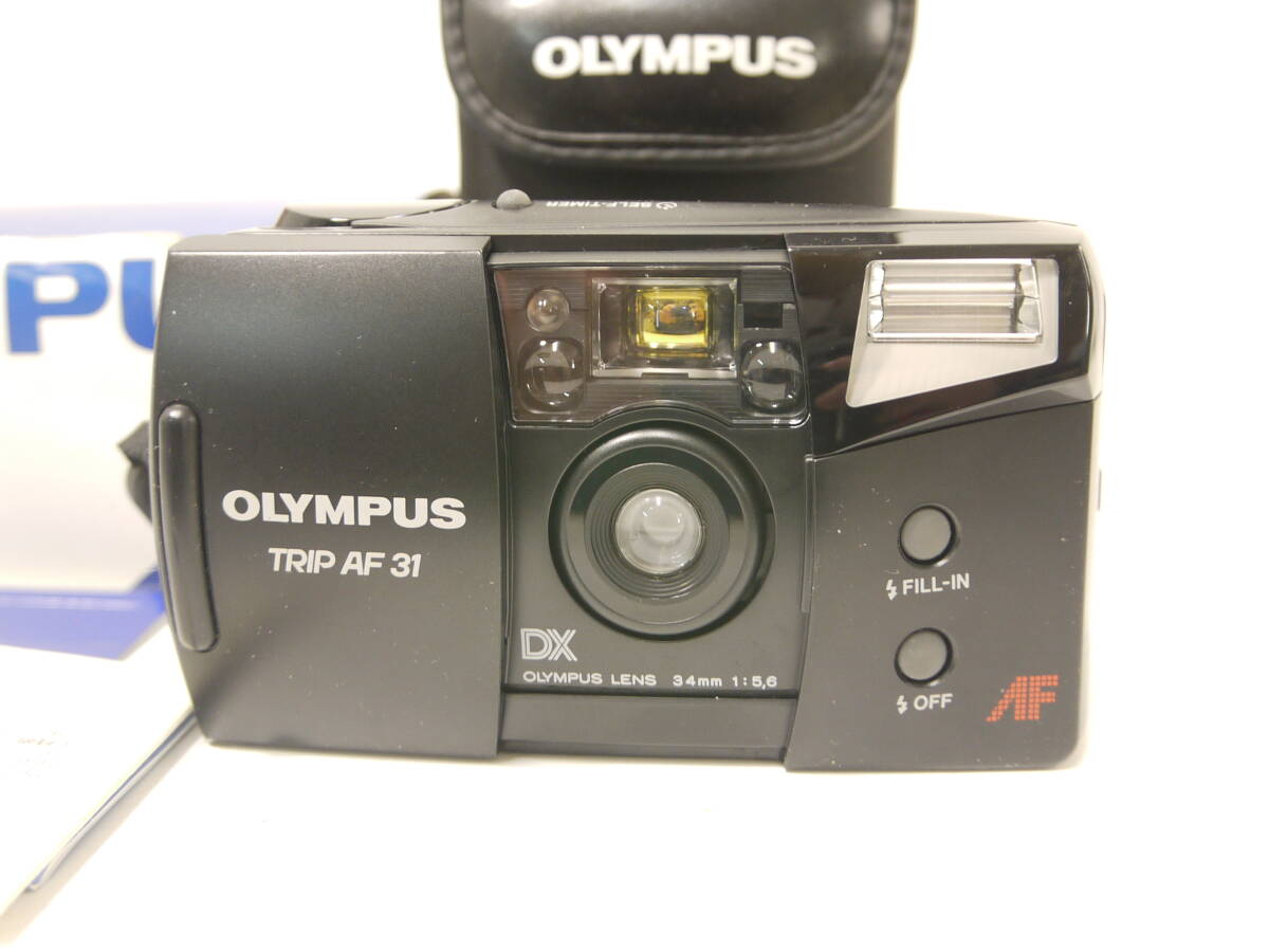 157 美品 OLYMPUS TRIP AF 31 DX OLYMPUS LENS 34mm 1:5.6 オリンパス フィルムカメラ 箱/取説付の画像3