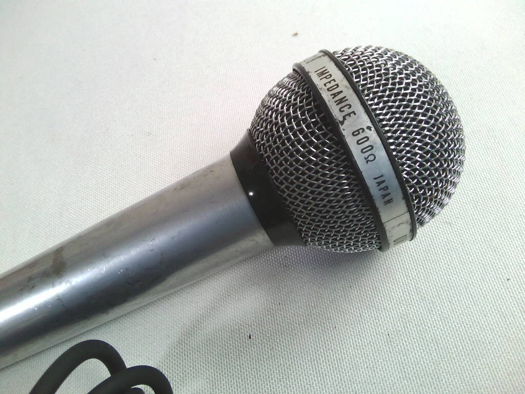  retro * Aoi electrodynamic microphone ro phone UD-128 made in Japan 600Ω* not yet verification! Junk 