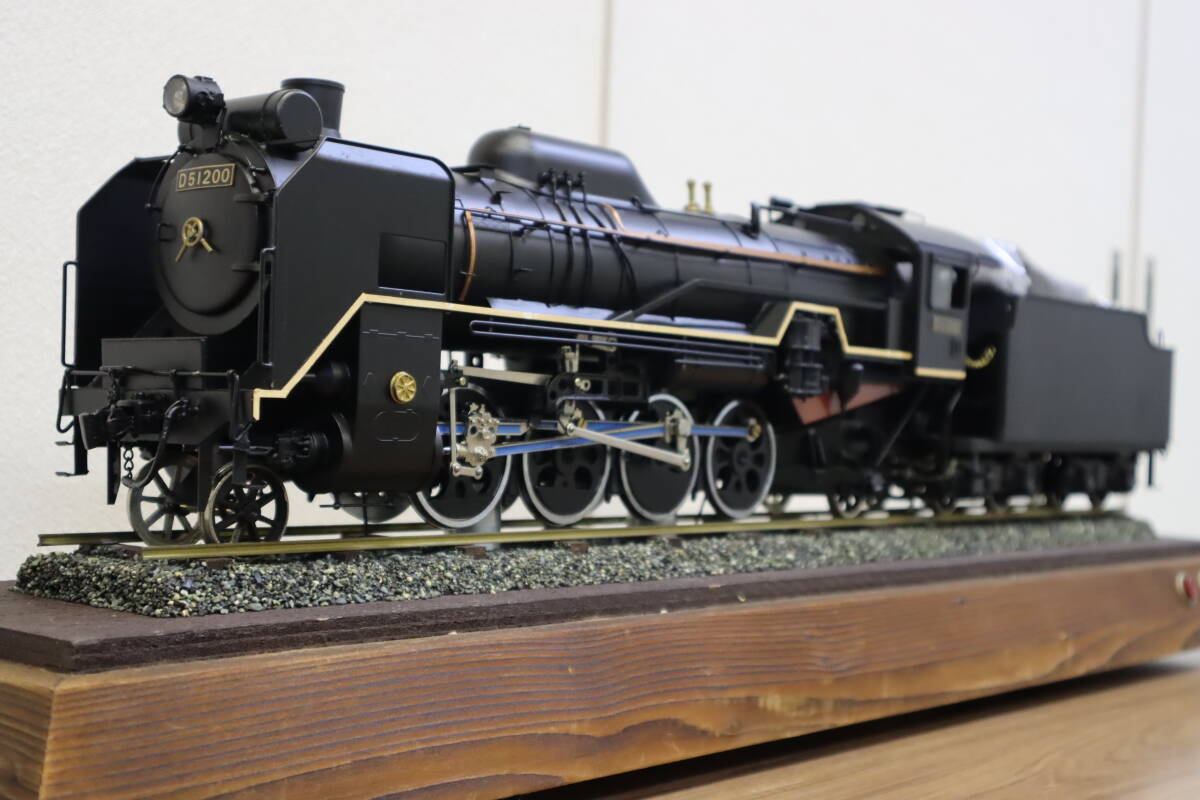 人気公式店 □大迫力 精密 大型鉄道模型 D51200 蒸気機関車 金属製