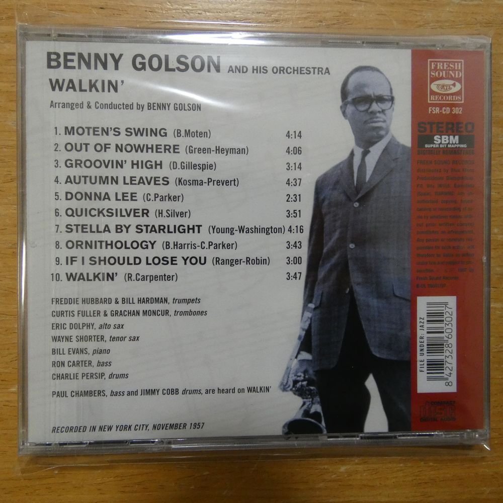 8427328603027;【未開封/CD】BENNY GOLSON AND HIS ORCHESTRA / WALKIN'　FSR-CD302_画像2