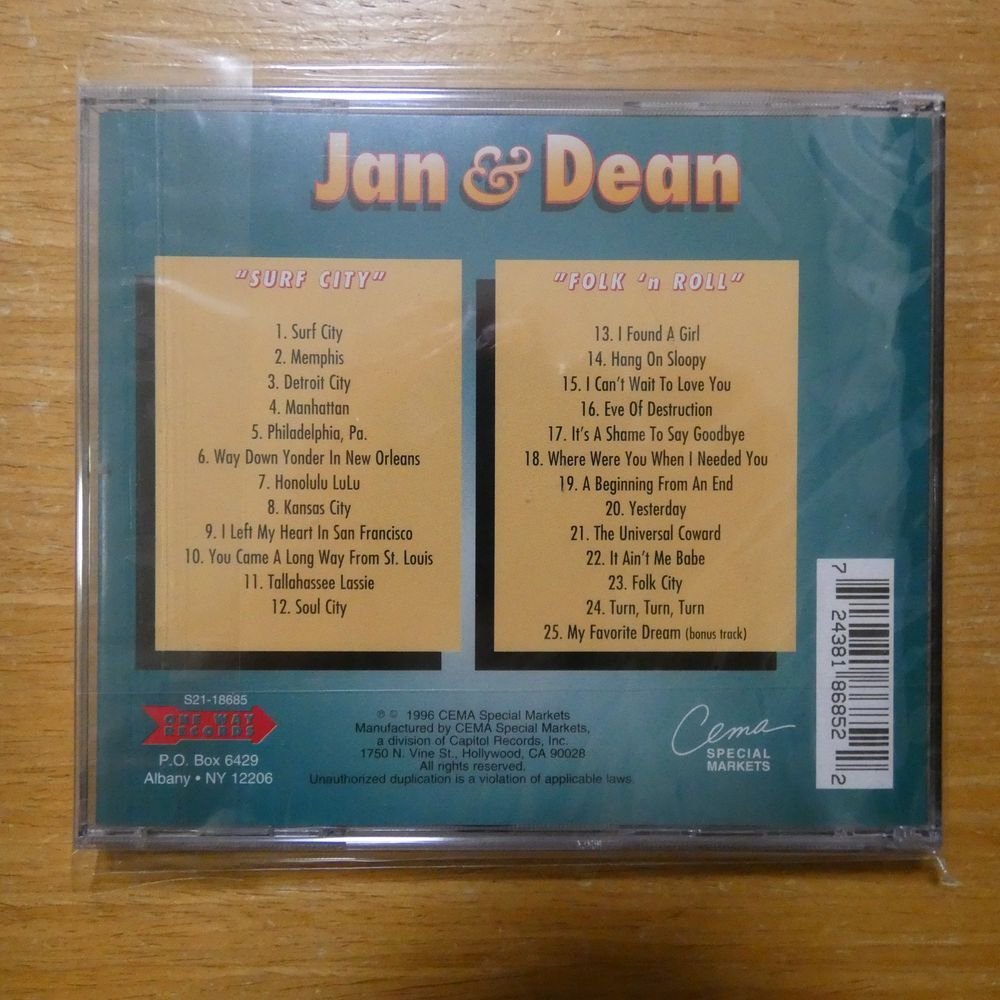 724381868522;【未開封/CD/2in1】Jan & Dean / Surf City / Folk 'n Roll　S21-18685_画像2