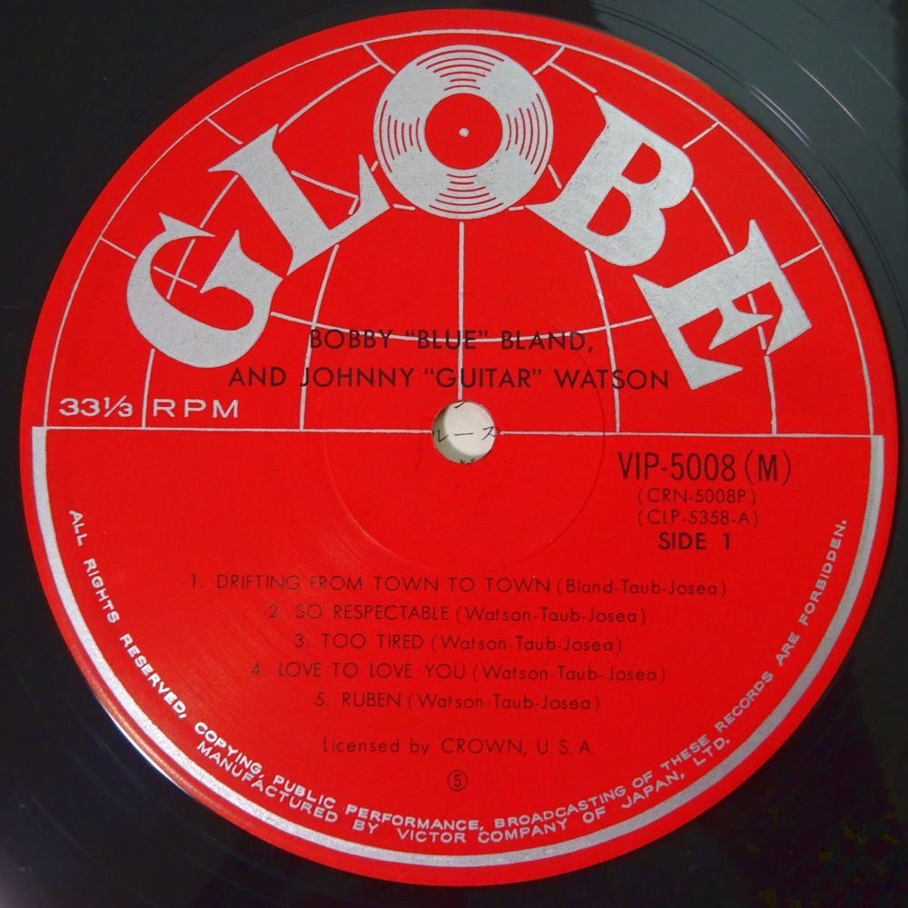 10022854;【国内盤/MONO/Globe】Bobby Blue Bland And Johnny Guitar Watson / S.T.の画像3