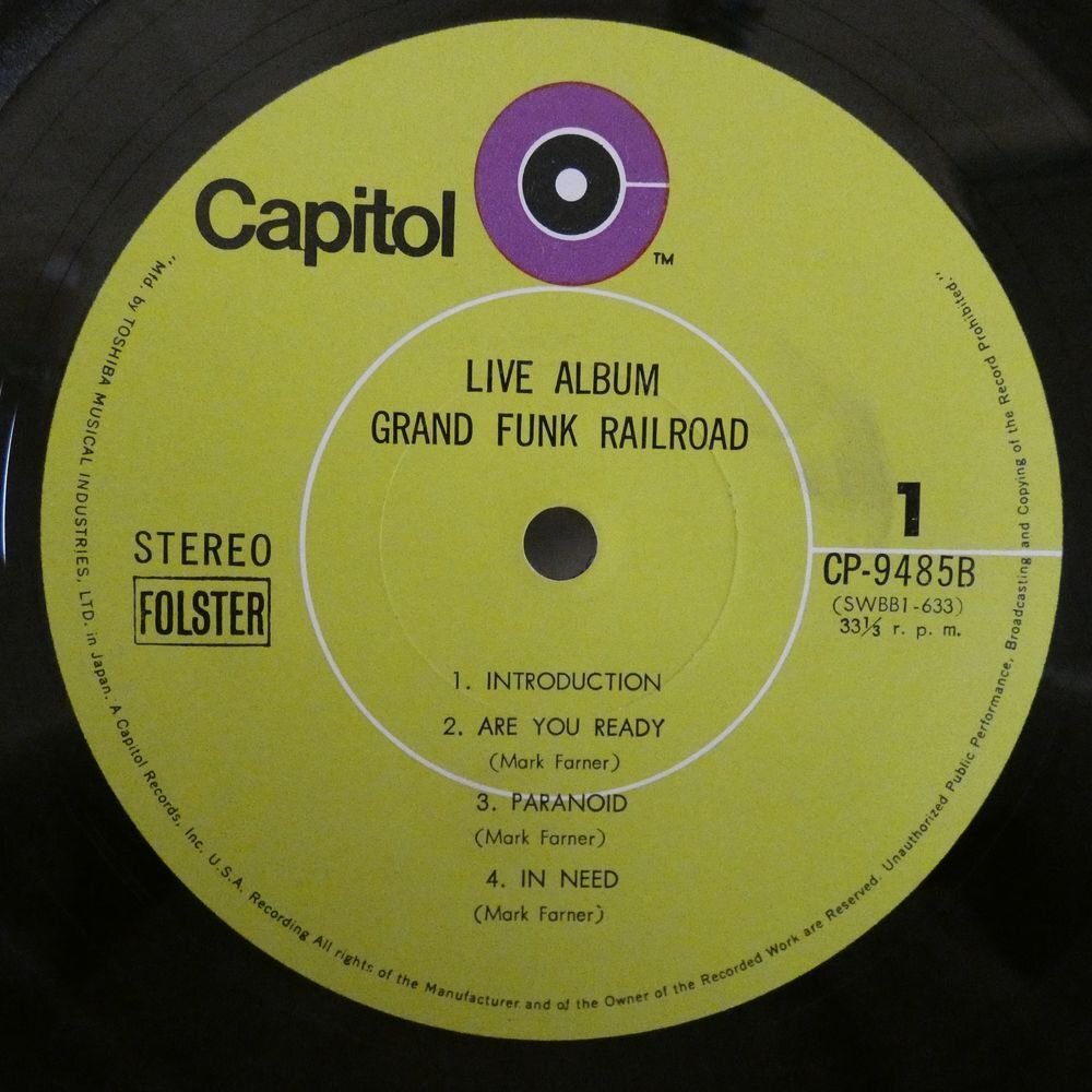 47051377;【国内盤/2LP/見開き】Grand Funk / Live Albumの画像3