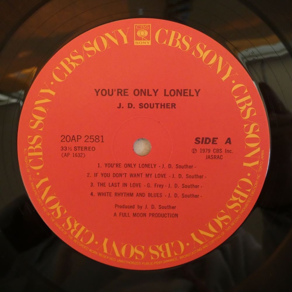 47051782;【帯付/美盤】J.D. Souther / You're Only Lonely_画像3