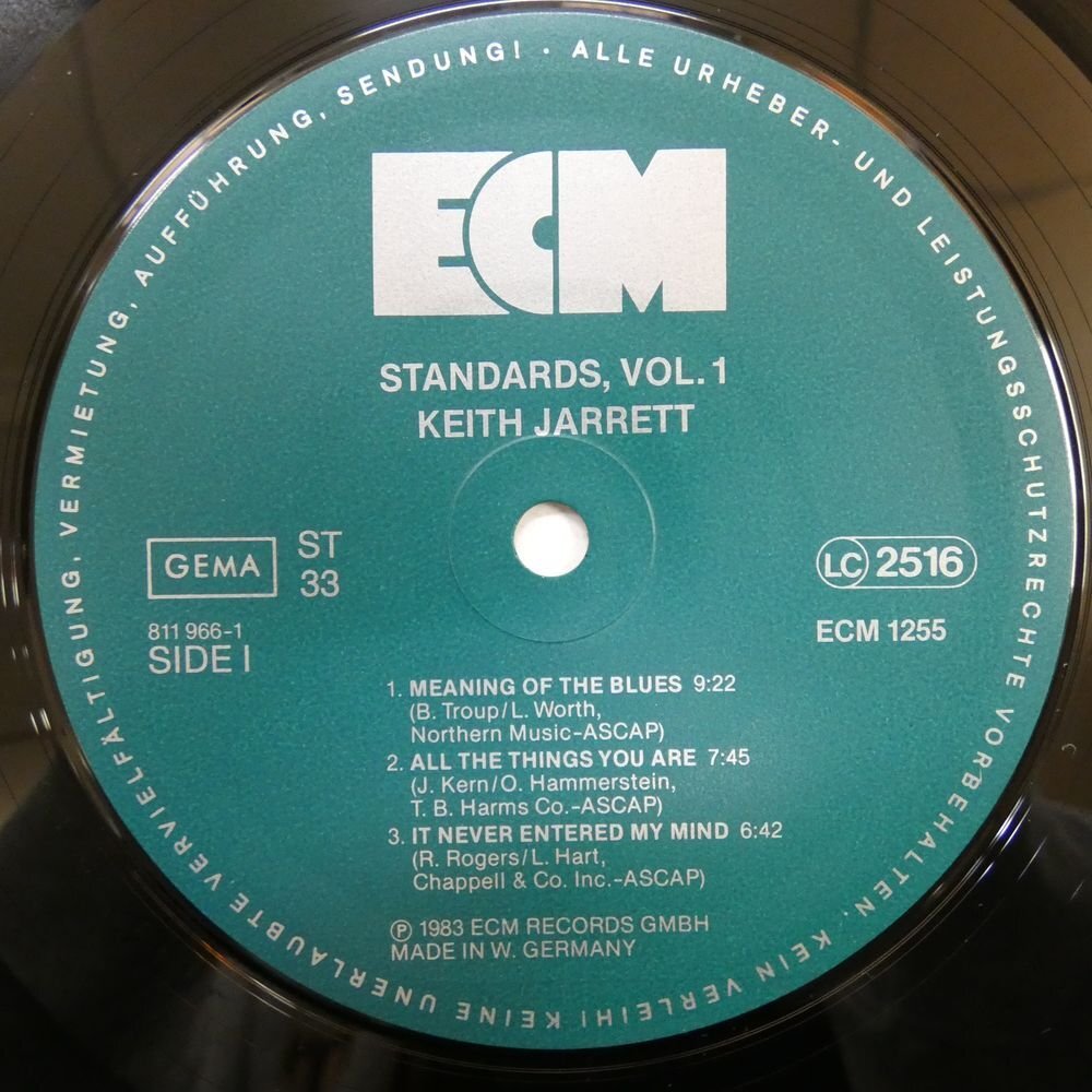 46067116;【Germany盤/ECM】Keith Jarrett, Gary Peacock, Jack DeJohnette / Standards, Vol. 1_画像3