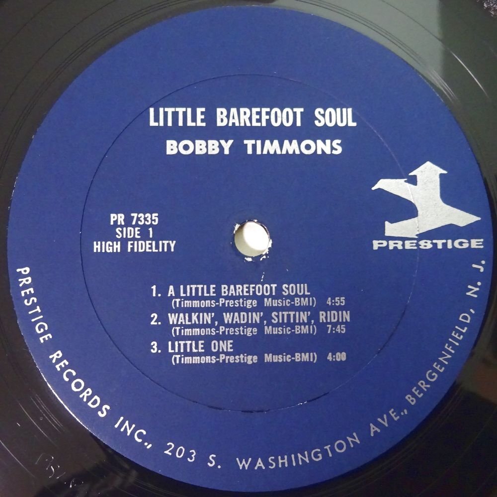 14030246;【US盤/PRESTIGE/VAN GELDER刻印/MONO/コーティング】Bobby Timmons / Little Barefoot Soul_画像3