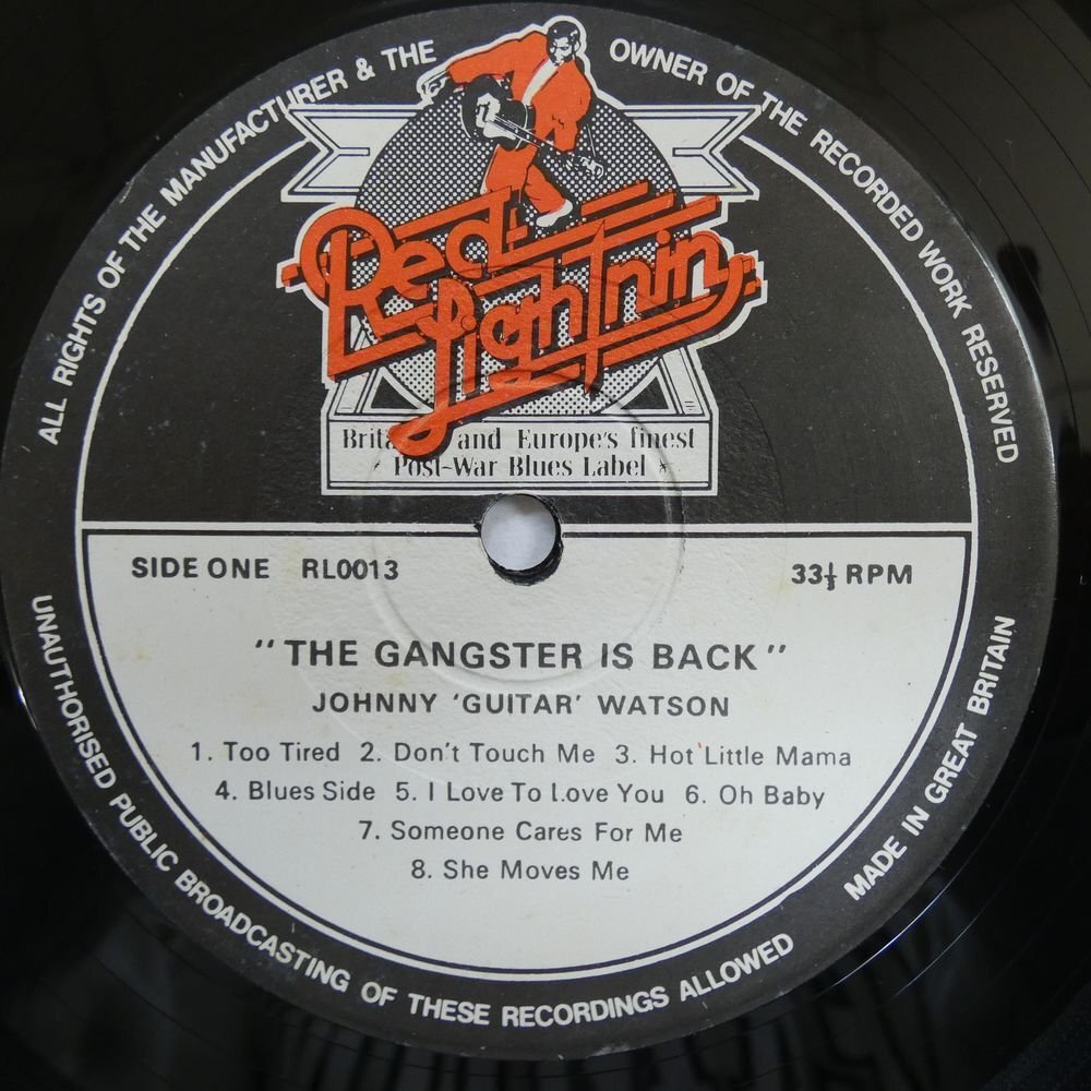 46067345;【UK盤/コーティングジャケ】Johnny Guitar Watson / The Gangster Is Back_画像3